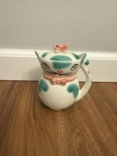 Lipper And Mann Anthromorphic Cat Teapot With Lid