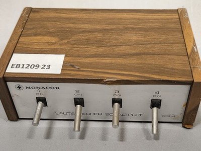 Monacor Lautsprecher Schaltpult SPS-4 - Power Getestet