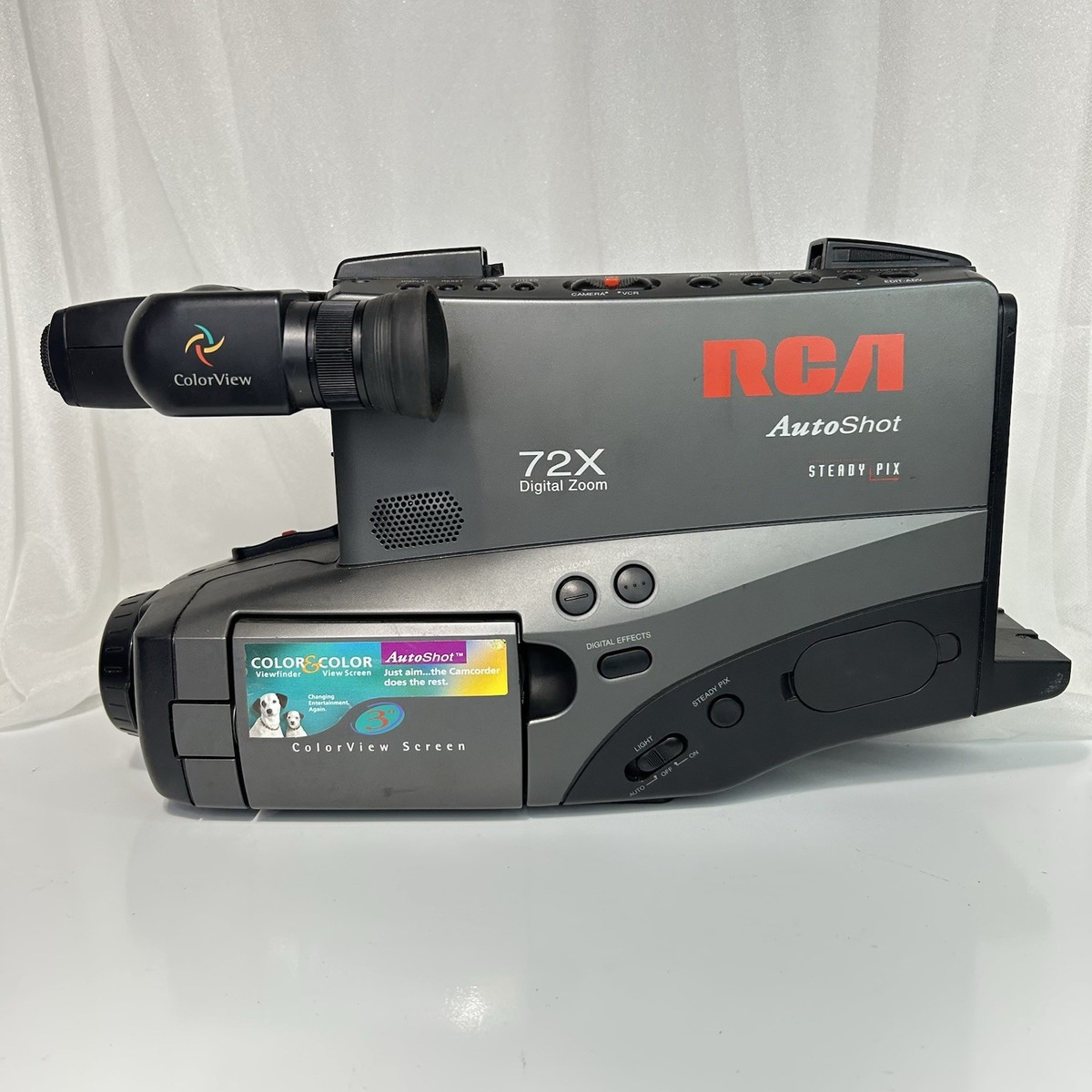 RCA Auto Shot 72X Vintage Camcorder Model CC4392 Works Color No
