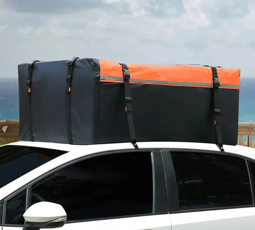 566L Auto Dachbox Faltbare Wasserdicht Dachtasche Gepäckbox mit Antirutschmatte - Bild 10 von 10