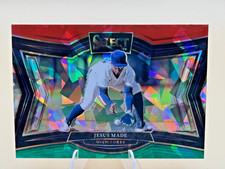 Jesus Made 2025 Panini Select Red and Green Ice Prizm Diamond Level SP Card #257