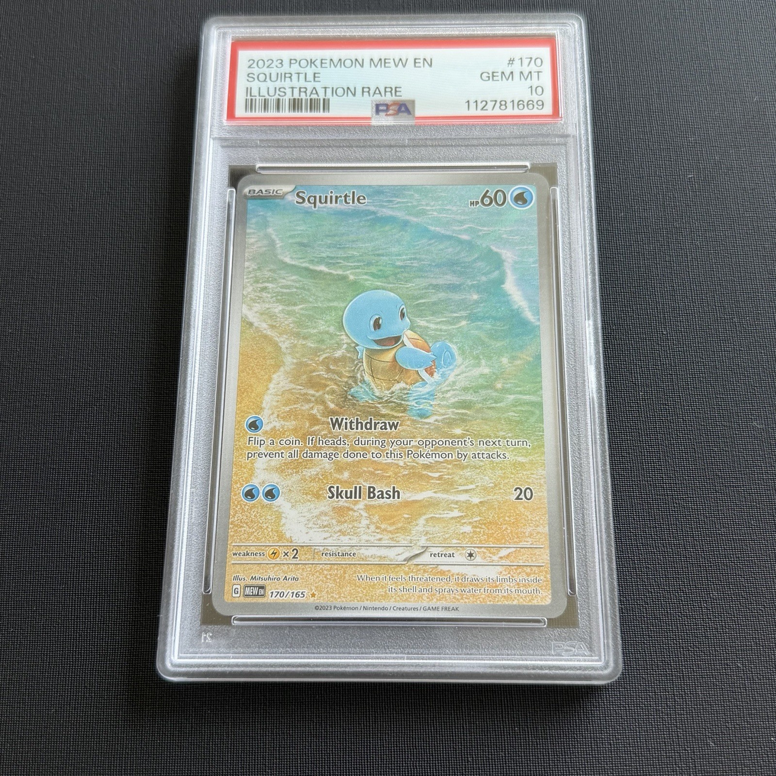 Squirtle 151 PSA 10 2023 170/165 IR