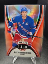 2025-26 UD Allure Hockey Matthew Robertson RC Red Rainbow SP #113
