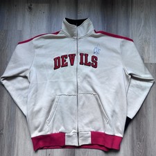 Autographed Ken Daneyko New Jersey Devils Zip Track Jacket Signed #3 White & Red