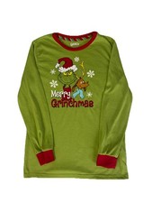 The Grinch Merry Grinchmas Kids Long Sleeve T-Shirt Size Large 10/12 