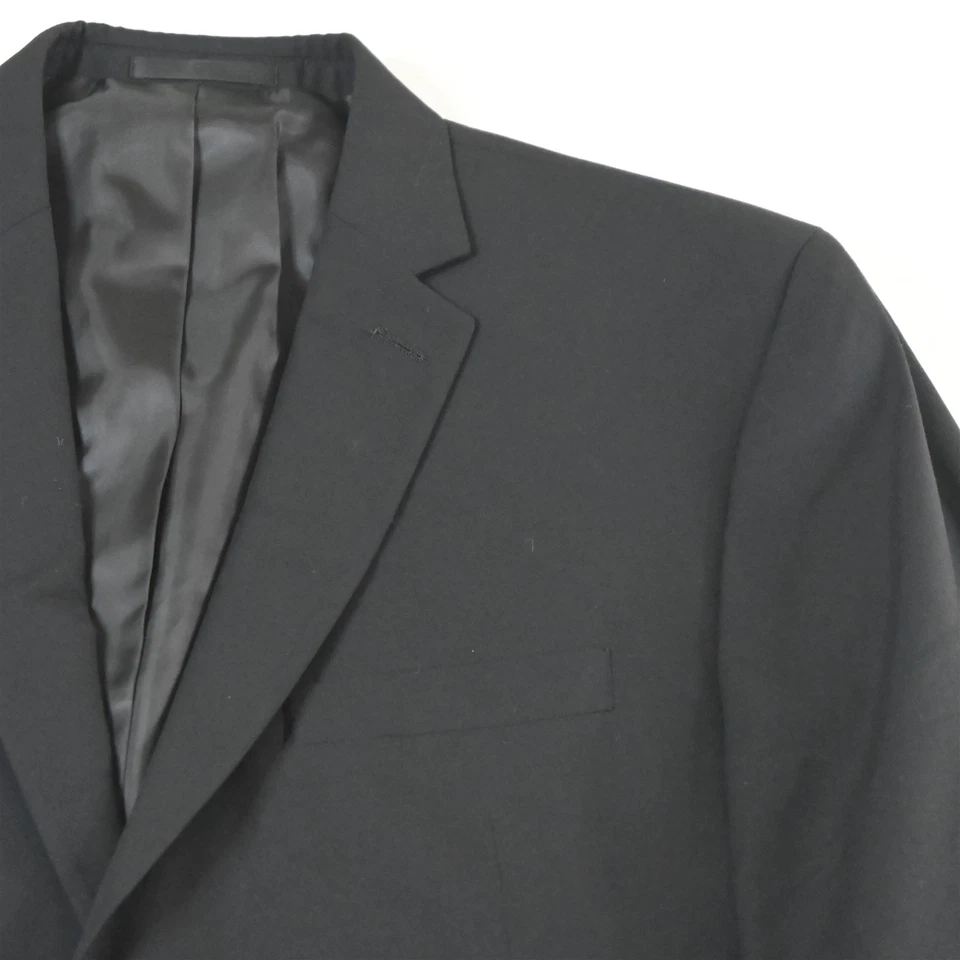 Kenneth Cole 46L 40 x 30 черный эластичной Мужская куртка брюки костюм - Изображение 3 из 4
