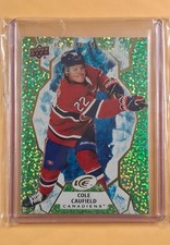2021-22 Upper Deck Ice - Rookie Cole Caufield #122 Green (RC)Canadiens