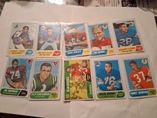 1968 Topps Football NFL Cards Randomized Lot of 17