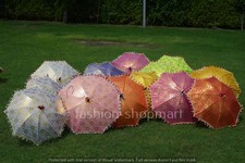Wholesale Lot 20Vintage Decorative Indian Embroidered Parasol Sun Shade Umbrella