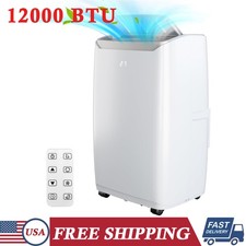 12000 BTU Portable Air Conditioner w/ Remote Control 3-in-1 Free Standing Cooler