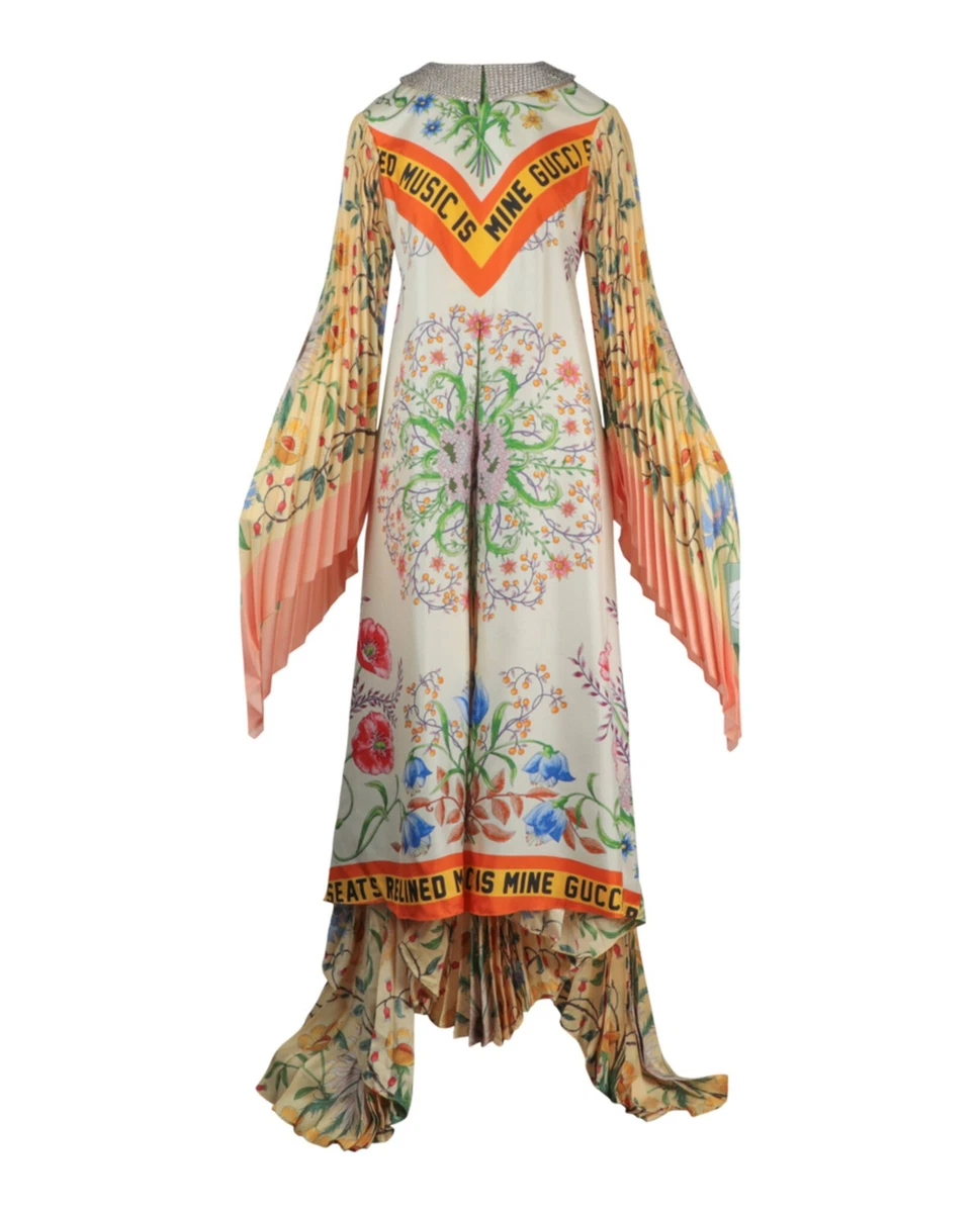 gucci floral lace long dress Gucci Floral Lace Midi Dress With Gold Belt – Runway Door