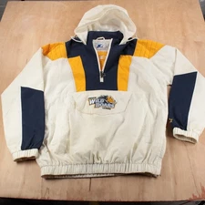 vtg 90s y2k STARTER Choate Rosemary Hall Wild Boars lacrosse anorak jacket LARGE