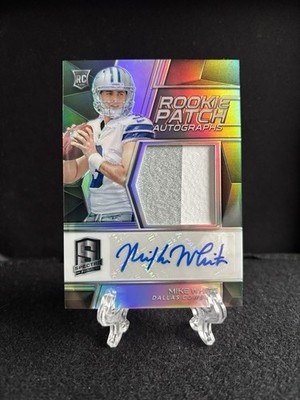 Mike White 2018 Panini Spectra #220 Rookie Patch Autograph #39/99 Cowboys