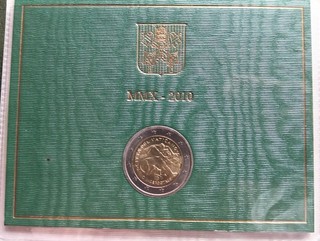 Vatican coffret monnaie 2 Euros 2010 année sacerdotale