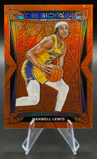 2023-24 Maxwell Lewis RC /99 Obsidian Orange Flood Electric Etch Rookie #82 Mavs