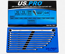 US.PRO 10-teiliges extra langes Doppelring-Spezialeins&auml;tze Schraubenschl&uuml;ssel-Set 8-19 mm 7617