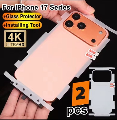 #ad 2 PCS Full Back Hydrogel Clear Hd Film For 17 Pro Full Back Film iPhone 17 Pro $7.99