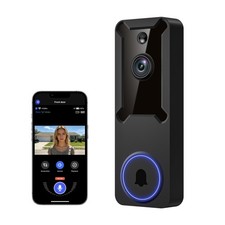 1080P Wireless Wi-Fi Video Doorbell Camera, Dome Home Security, Night Vision,...