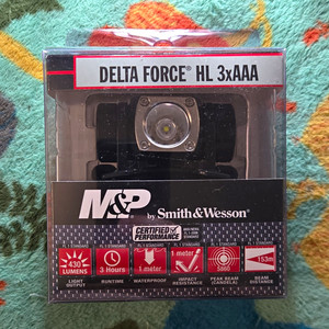 Smith & Wesson Delta Force HL 3xAAA LED Headlamp 430 Lumens IPX7 Black 110152