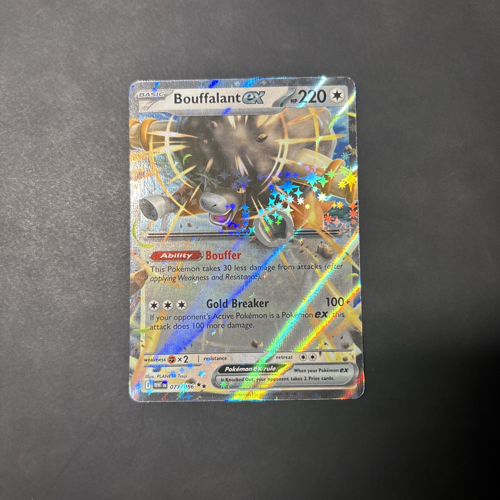 Bouffalant ex 77/86 Pokemon White Flare NM