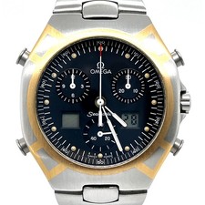 Omega Seamaster Polaris Chronograph Edelstahl & Gold mit Stahlband und Papieren