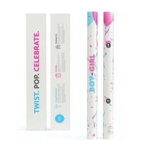 24" Blue Powder Baby Gender Reveal Confetti Cannon - Boy Popper