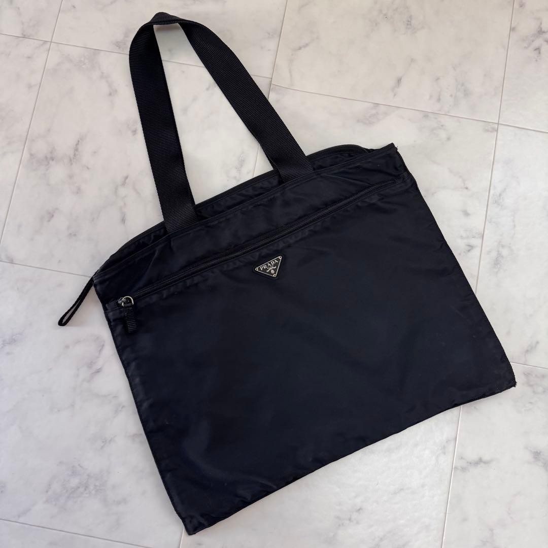 Excellent condition PRADA triangular logo tessuto… - image 8