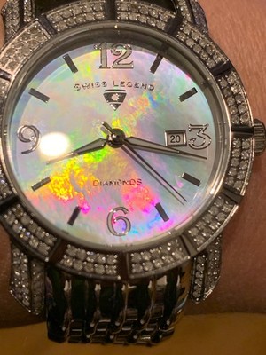 Swiss natural diamond watch