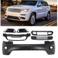 For 17-22 Jeep Grand Cherokee Front Bumper Assembly Complete Lower Grille Cover