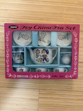 Vintage 11 Pc Toy China Tea Set. Jaymar Boxed Made In Japan J7020 Garden Girl