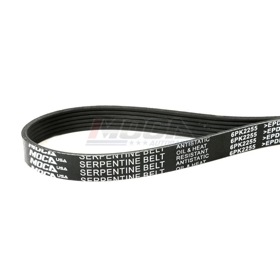 Serpentine Belt & Tensioner for Dodge Dakota Ram 1500 Jeep Commander Cherokee - Image 3 of 4