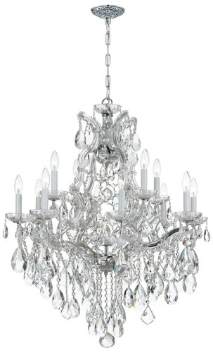 Crystorama Maria Theresa 28"W Chrome 13-Light Crystal Chandelier - Picture 1 of 4