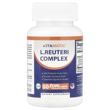 2 x Vitamatic, L.Reuteri Complex x 60  DR caps Hypromellose Capsules