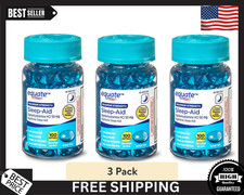  3-pack Equate Sleep Aid Softgels Maximum Strength 100 Count Ships Worldwide