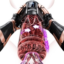 Male Masturbaters Automatic Handsfree Rotating Cup Thrusting Stroker Lubricants