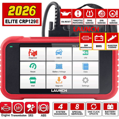 2026 LAUNCH CRP129E Elite Profi KFZ Diagnosegerät Auto OBD2 Scanner TPMS EPB SAS