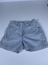 Vtg Diesel Women  s Blue White Striped Denim Shorts Size 30 4cinch Inseam