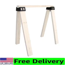 Plastic Sawhorse Brackets, 2-Pack, 500Lbs Load Capacity - Easy Assembly