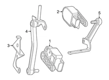 Genuine OEM Rear Right Headlight Level Sensor Strut Support for Benz GL350 2013