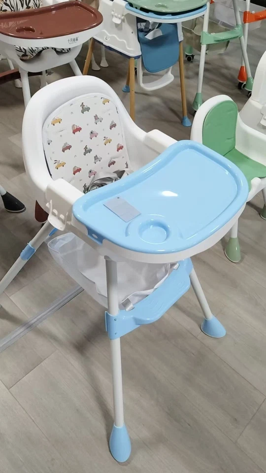 Adjustable 3-In-1 Baby Highchair Infant High Feeding Seat Toddler Table Chair UK - Image 2 of 4