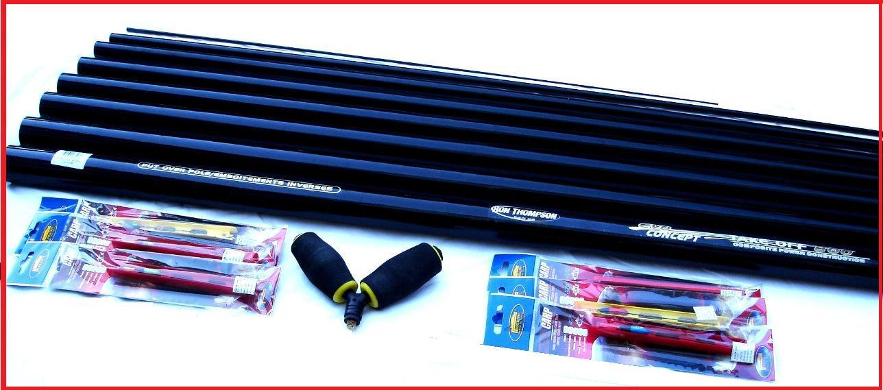 8 Metre Fishing Pole 10 Elastic Fitted & Float Rigs Roller Kit eBay