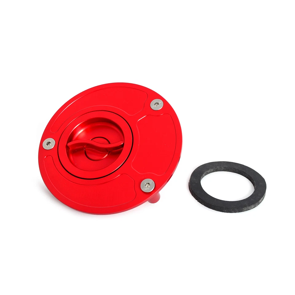 CNC Keyless Fuel Tank Gas Cap Cover For Yamaha YZF1000 1996-2000 FZR1000 1987-96 - Image 3 of 4