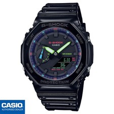 CASIO GA-2100RGB-1AER⎪GA-2100RGB-1A⎪Virtual Rainbow⎪G-SHOCK Limited⎪Negro⎪HOMBRE