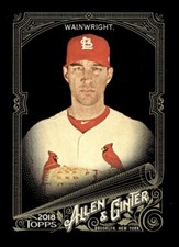 2018 TOPPS ALLEN GINTER X BASEBALL BASE CARD #234 Adam Wainwright Cardinals