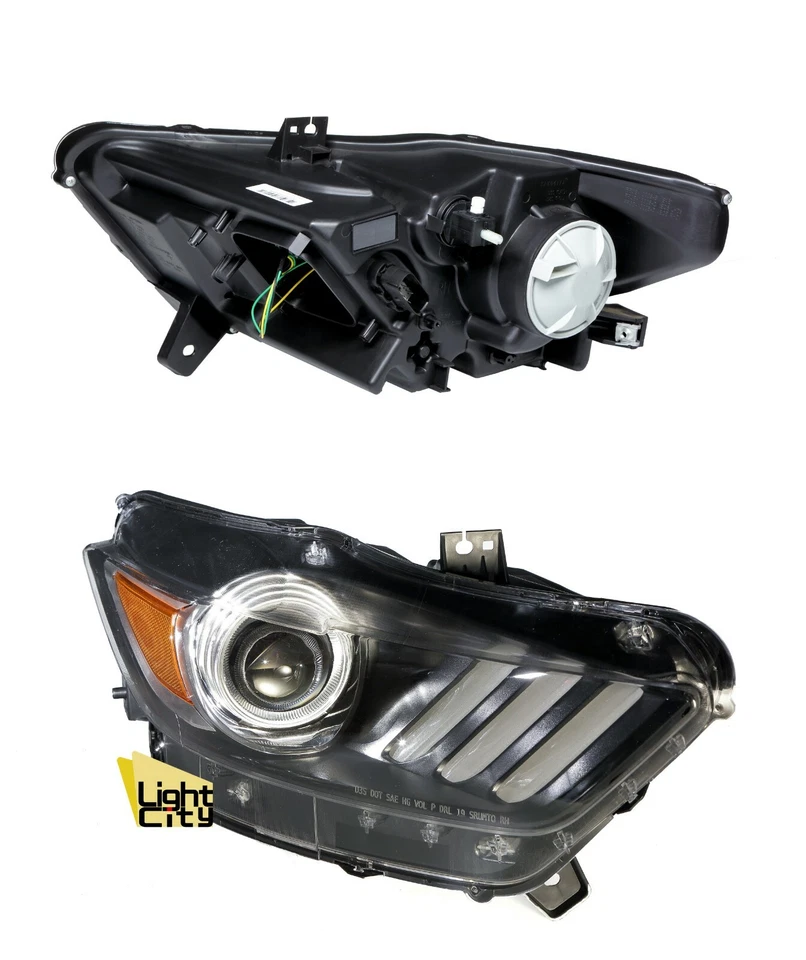 [OE 风格] 适用于 2015 - 2017 年福特野马 HID/氙气(LED DRL)乘客车头灯右手 — 第 2/4 张图片