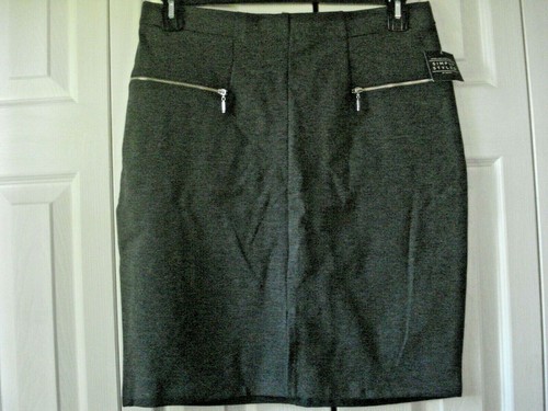 Ladies Knit Skirt Size Large Simply Styled Gray NWT - 第 1/2 張圖片