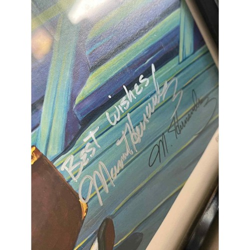 Litografia edizione limitata firmata dall'artista M. Hernandez e 4 voci Disney - Foto 9 di 11