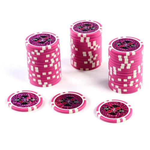 50 Poker Chips Casino Gewicht 12 gramm Metallkern 1 - 10.000 Poker-Laser- Chip - Bild 20 von 21