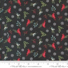 Moda WOODLAND WINTER 56096 17 Charcoal Black Deb Strain Quilt Fabric
