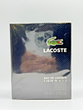 EAU DE LACOSTE L.12.12 NOIR BY LACOSTE 100ML EDT SPRAY NEW WITH BOX  SEALED 